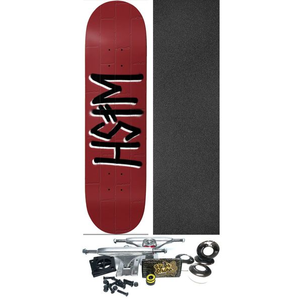 Deathwish Skateboards Bricks Skateboard Deck - 8" x 31.5" - Complete Skateboard Bundle